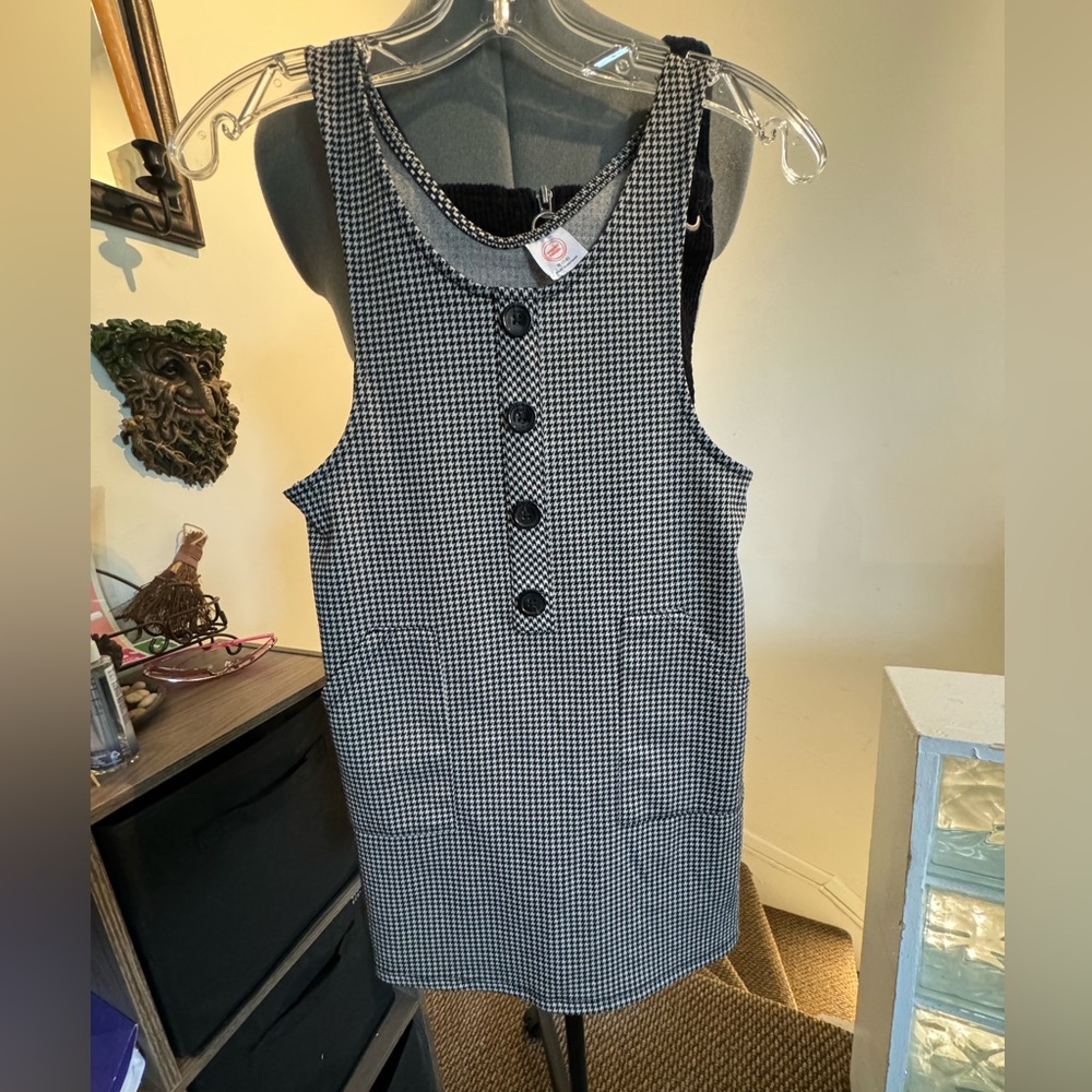 Fun black and white mini dress